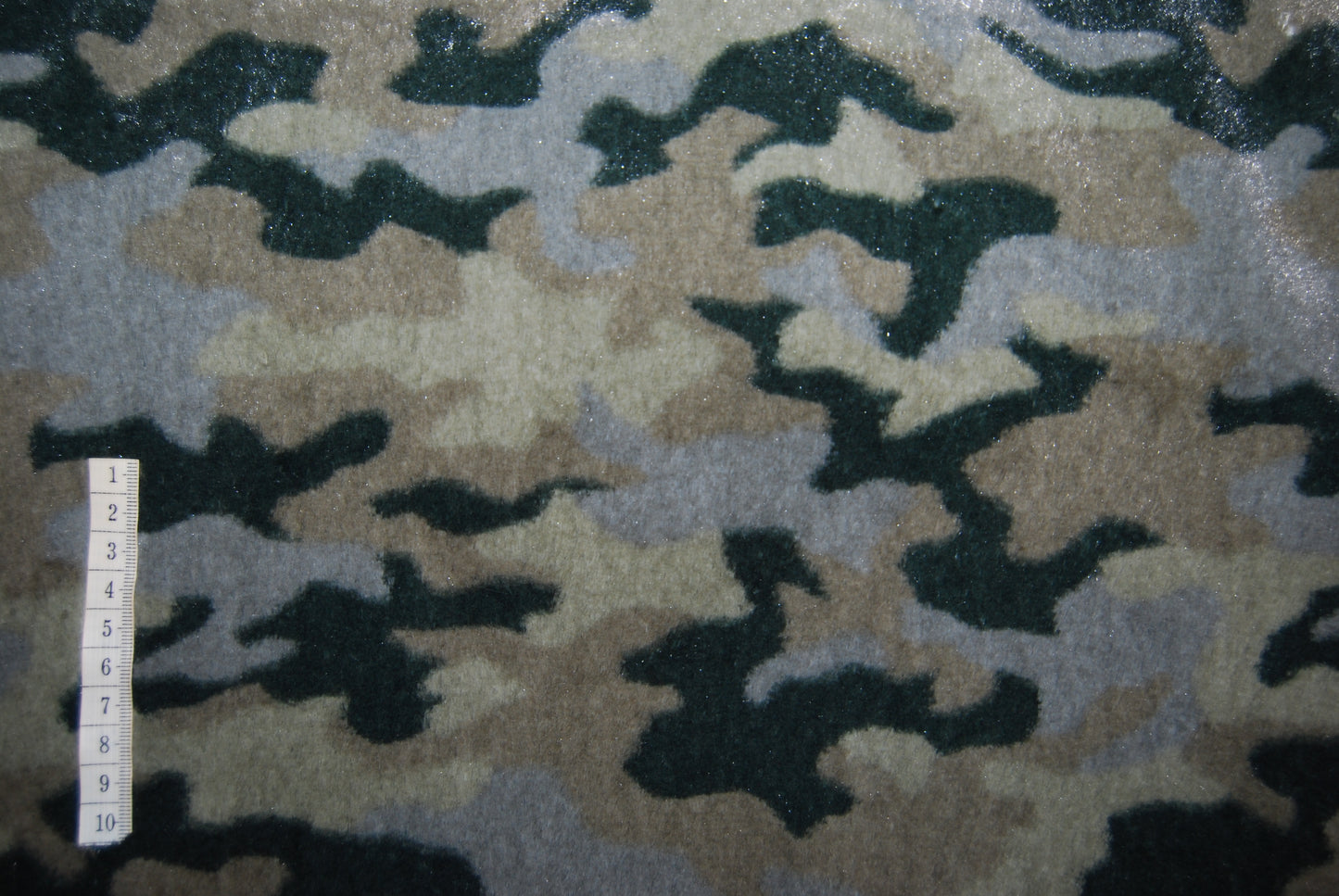 Fuskpäls camouflage grön