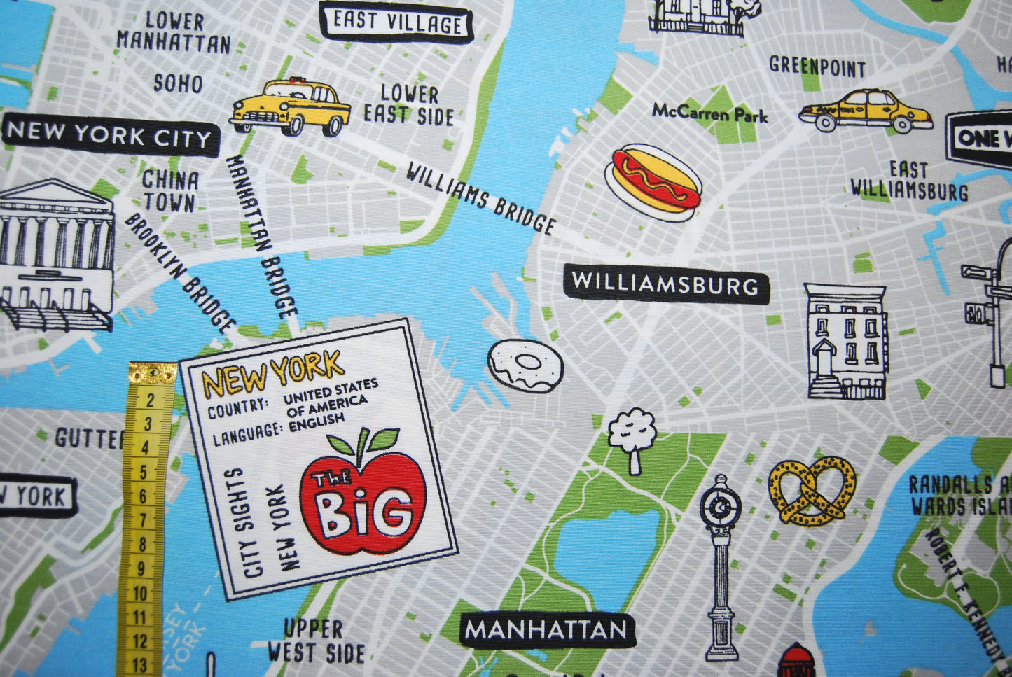 New York Big Apple linneliknande