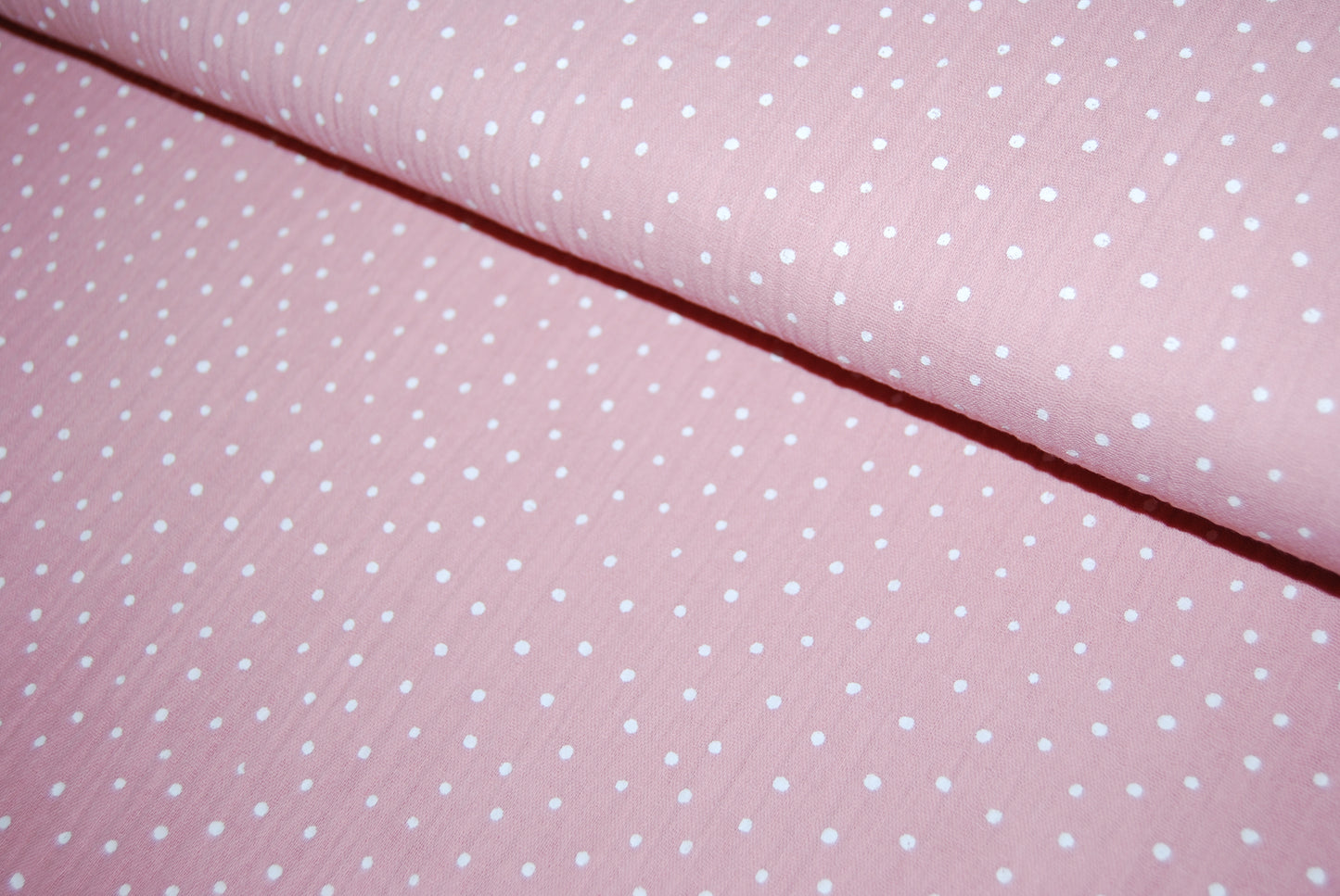 Dubbelmuslin Little dots (fler färger)