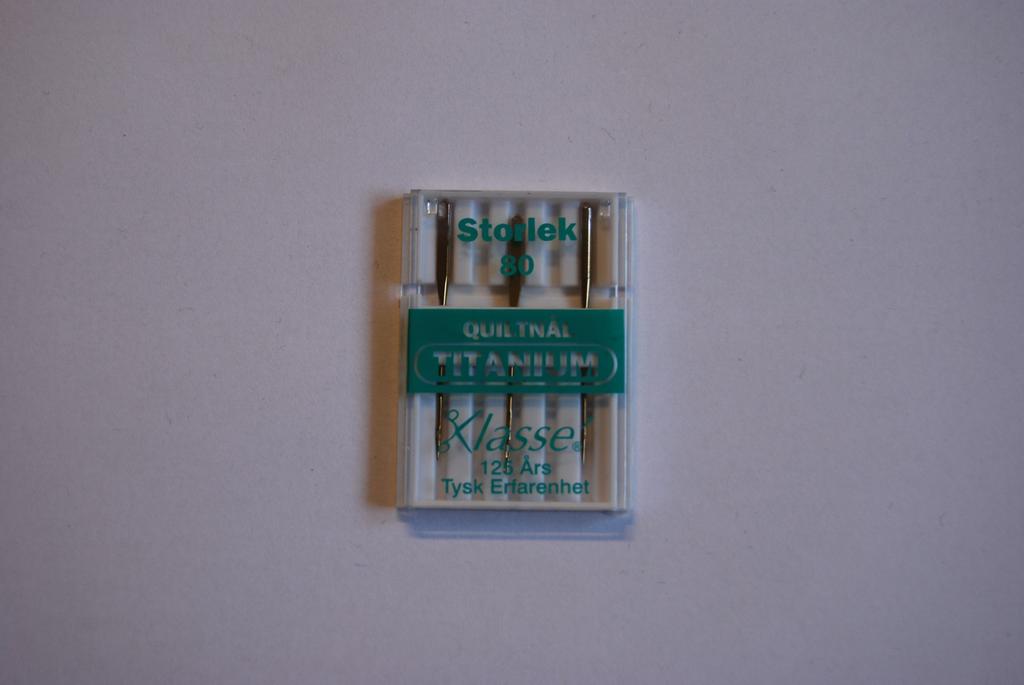 Quiltnål Titanium 80