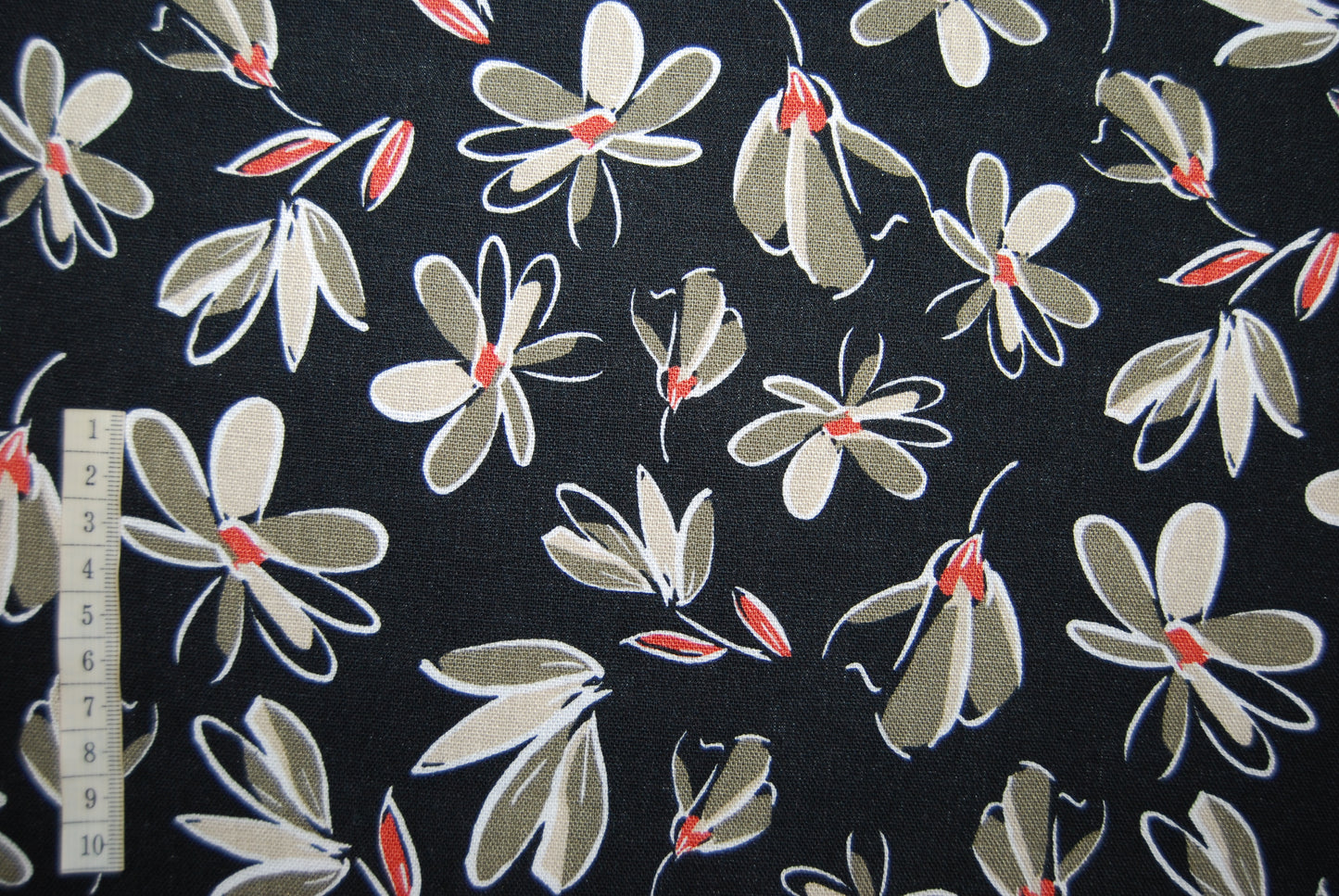 Blommor linnetyg (fler färger)