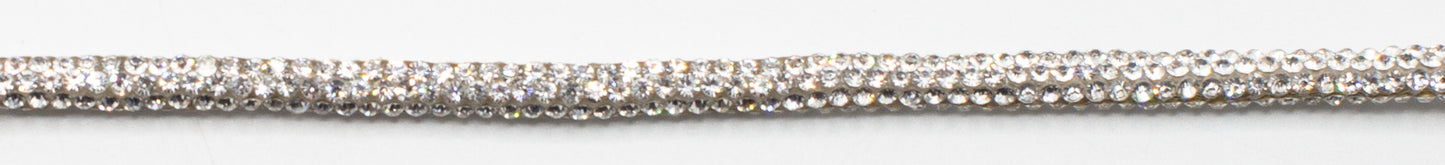 Strass-snodd med dragsko 1,2 meter