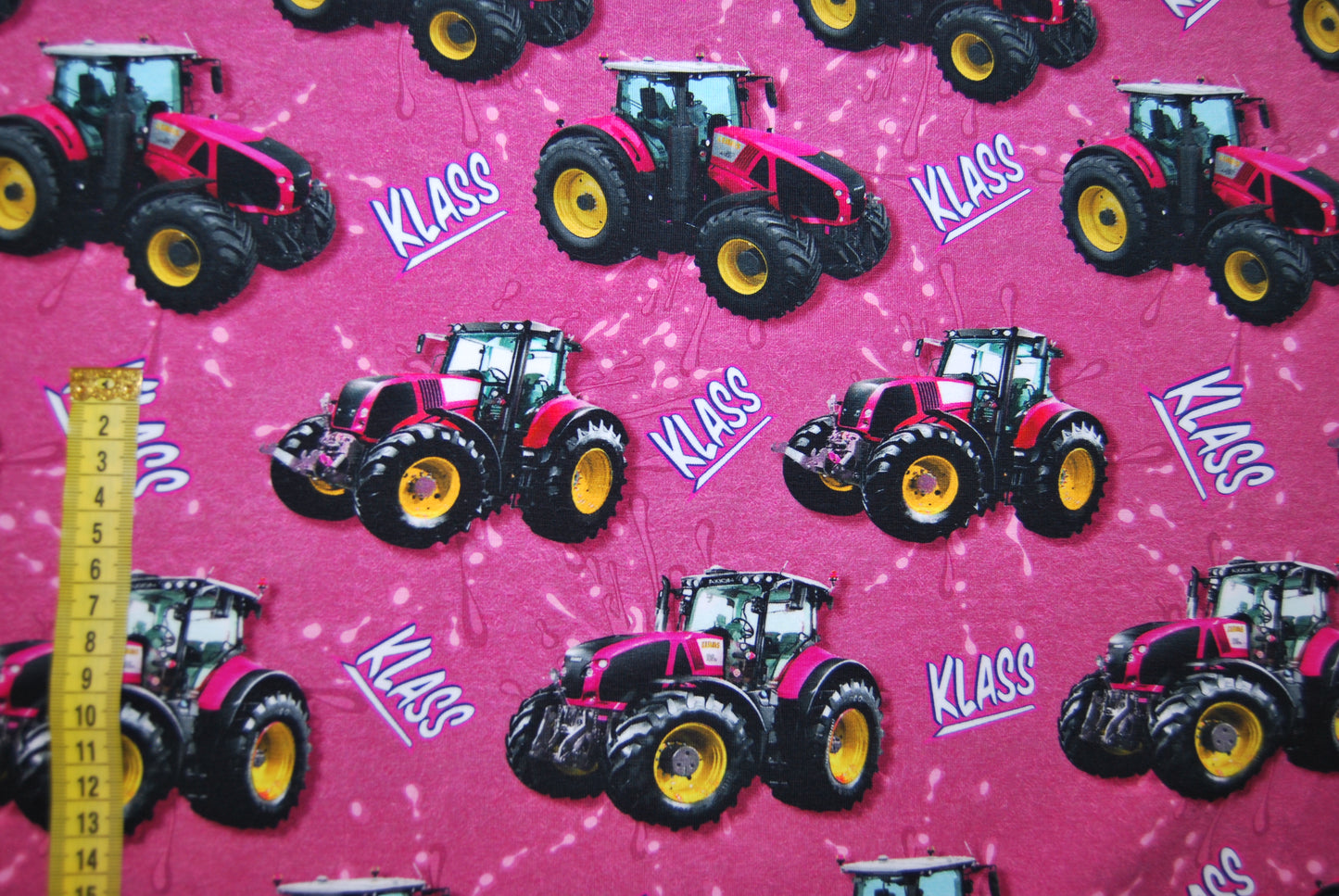 Traktorer rosa trikå