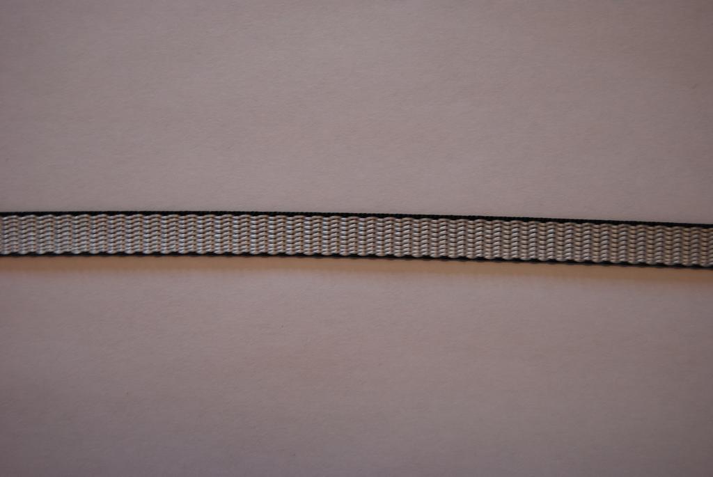 Markisband silver-svart