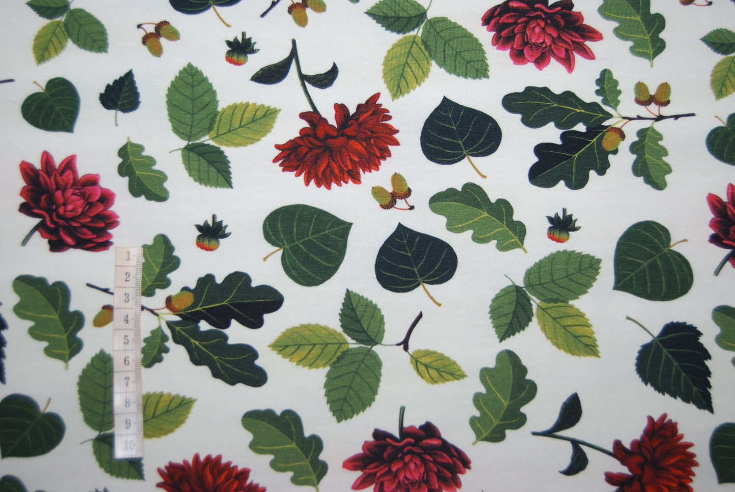 Blommor och blad ekologisk trikå