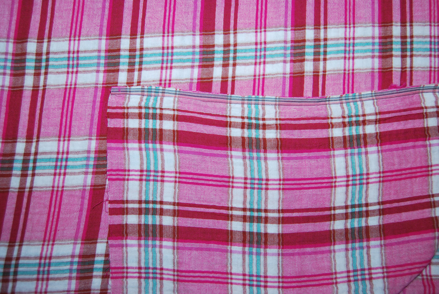 Dubbelmuslin rutig (fler färger)