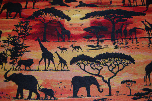 African sunset gobeläng