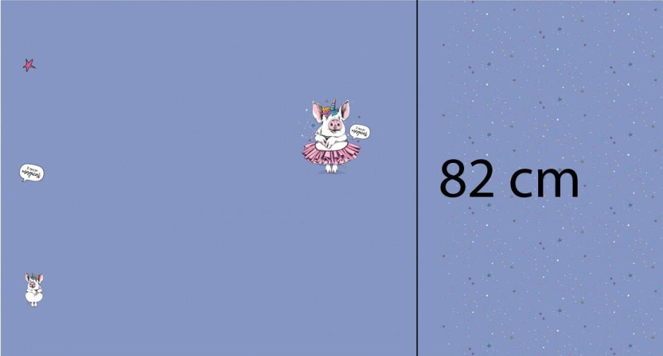 Ballerina pig multipaneltryck