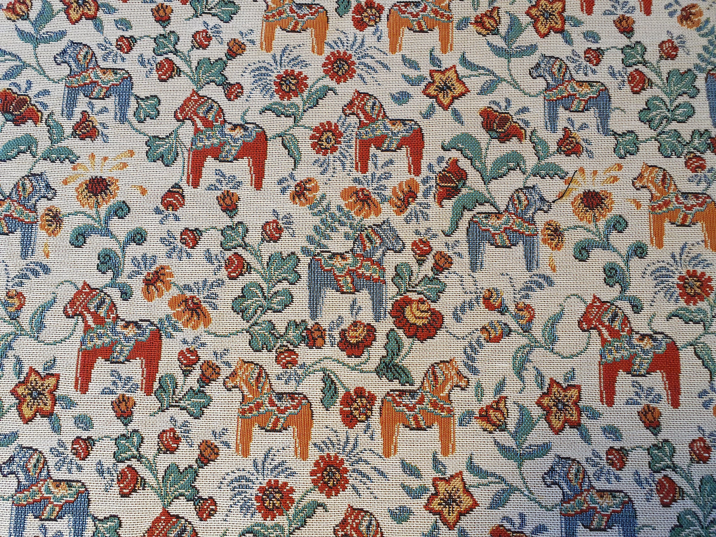 Dalahästar gobeläng (fler färger)