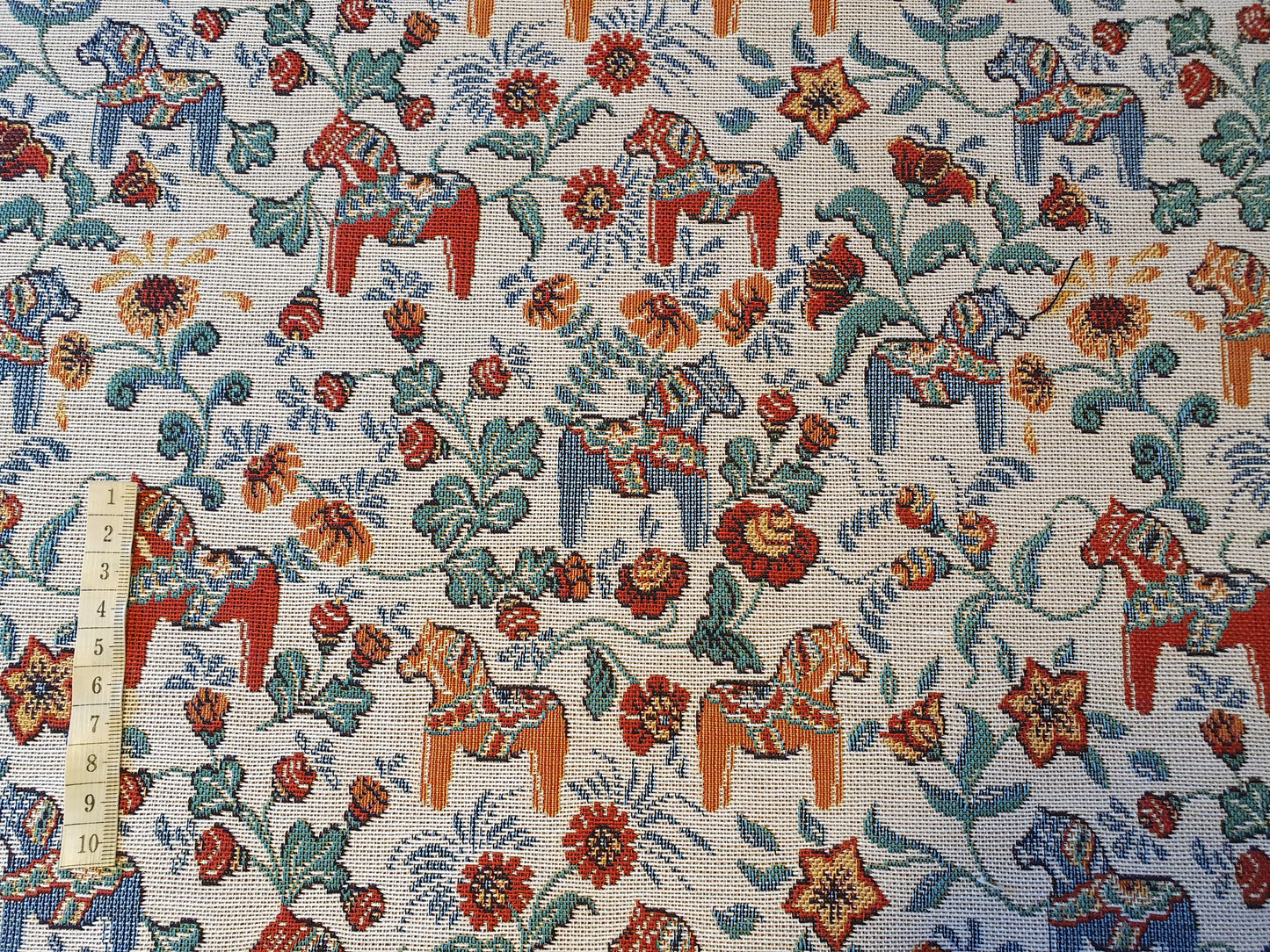 Dalahästar gobeläng (fler färger)