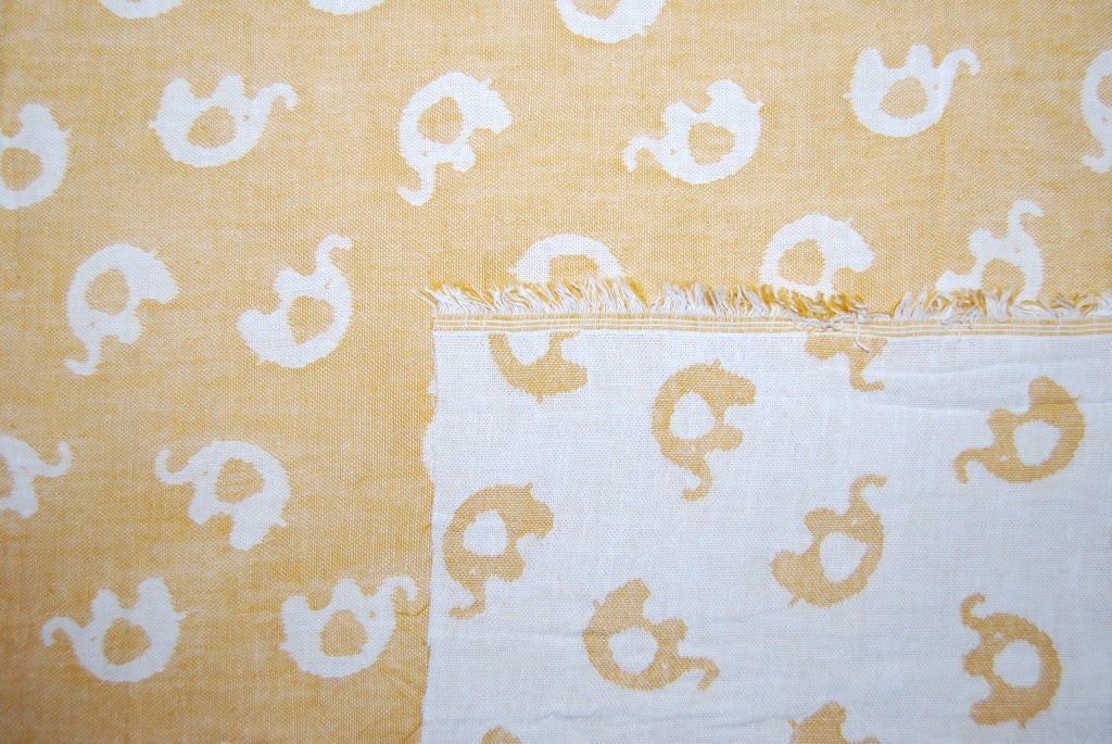 Elefant vändbar jacquard