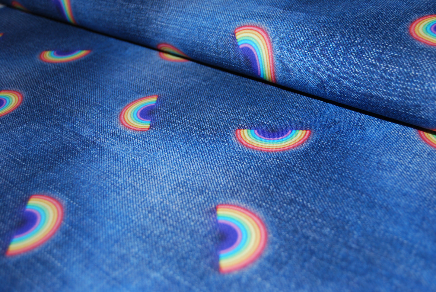 Jeans rainbow digitalt tryck