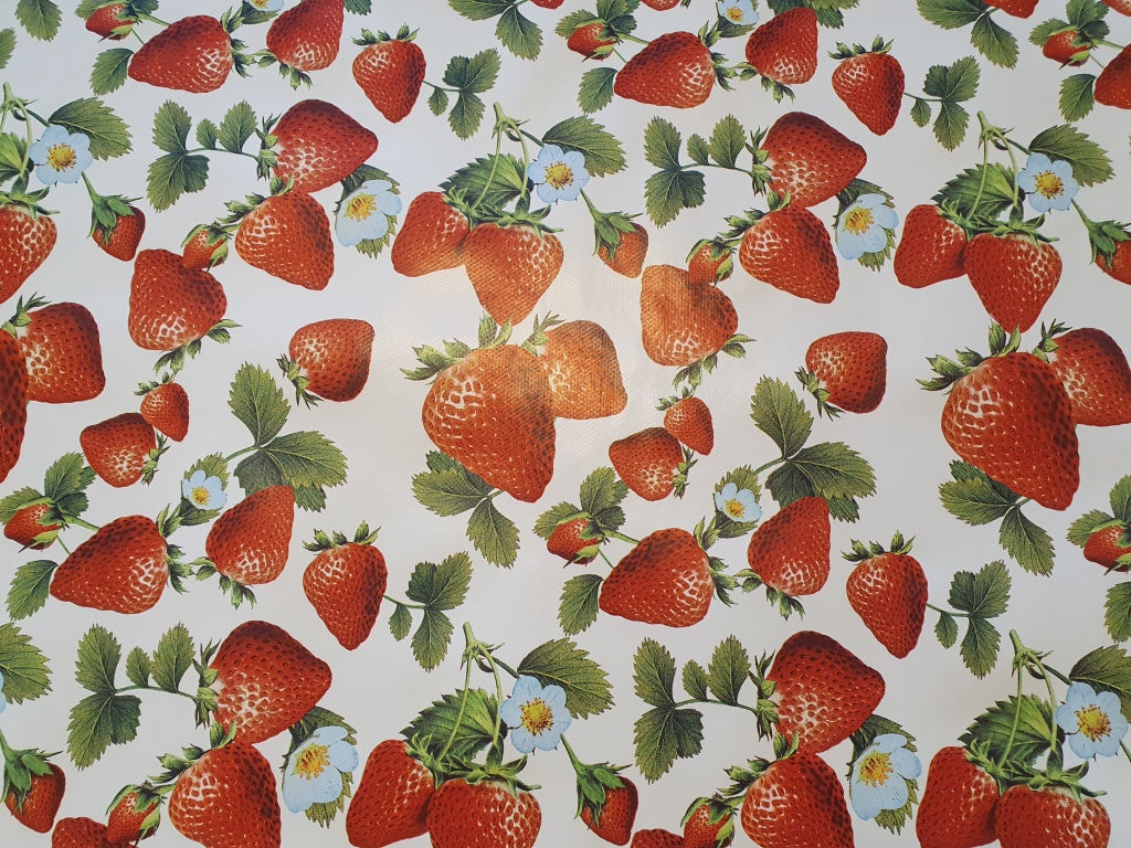 Jordgubbar vaxduk (fler färger)