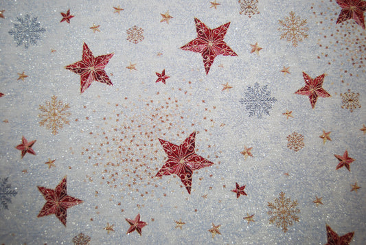 Julstjärnor gobeläng