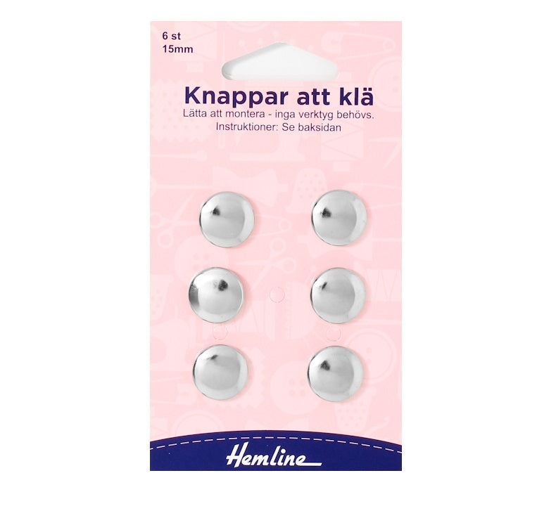 Tryckknappar att klä (fler storlekar)