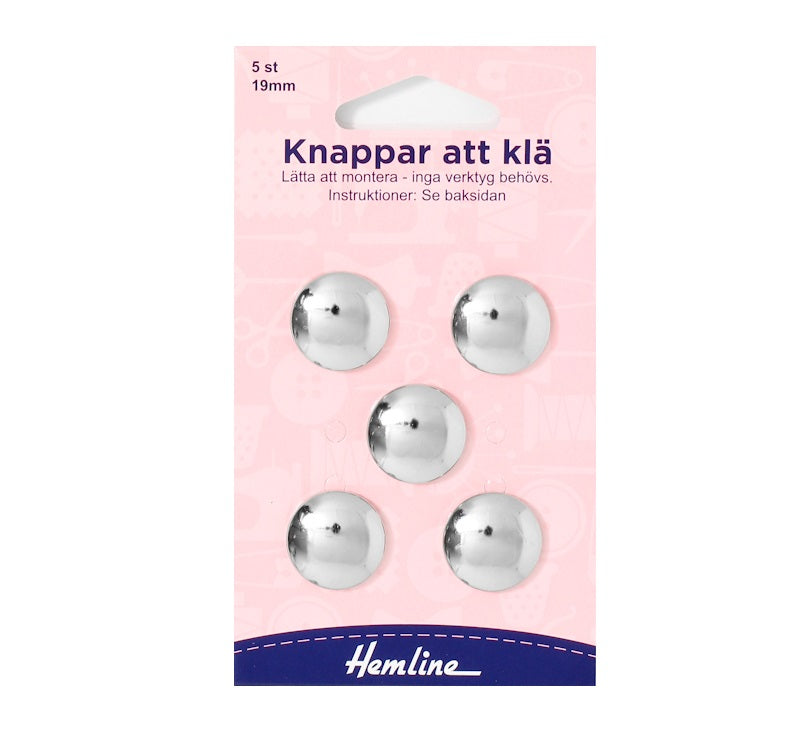 Tryckknappar att klä (fler storlekar)