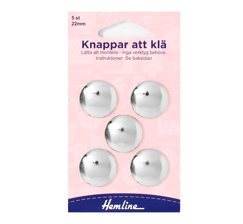 Tryckknappar att klä (fler storlekar)