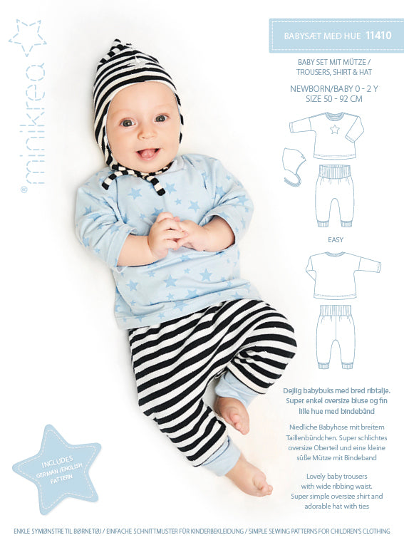 MiniKrea 11410 Babyset med luva 0-2 år