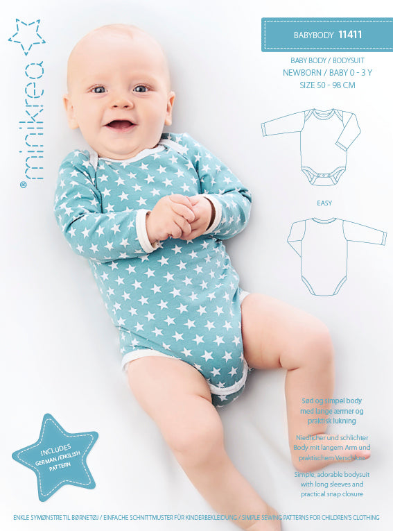 MiniKrea 11411 Babybody 0-3 år