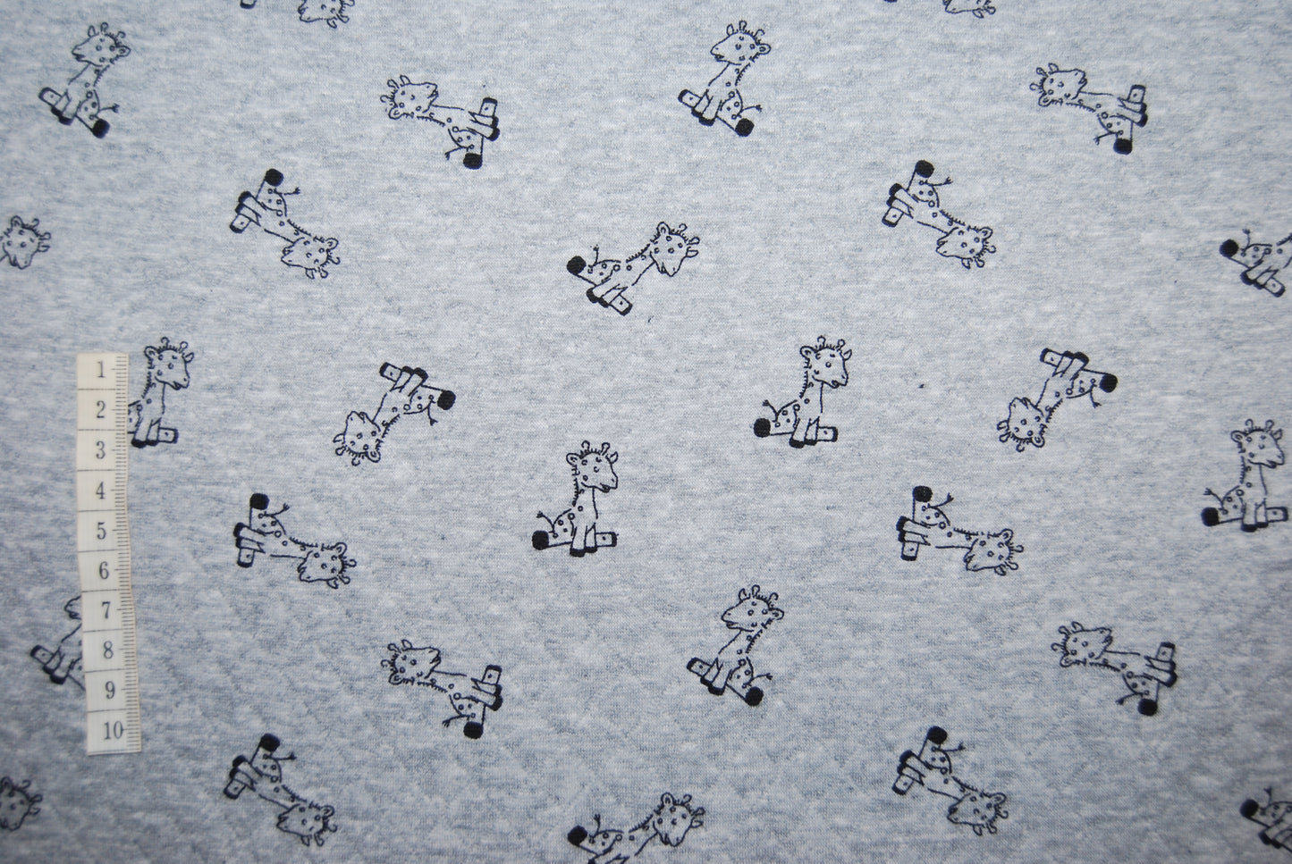 Quiltad trikå Giraffes