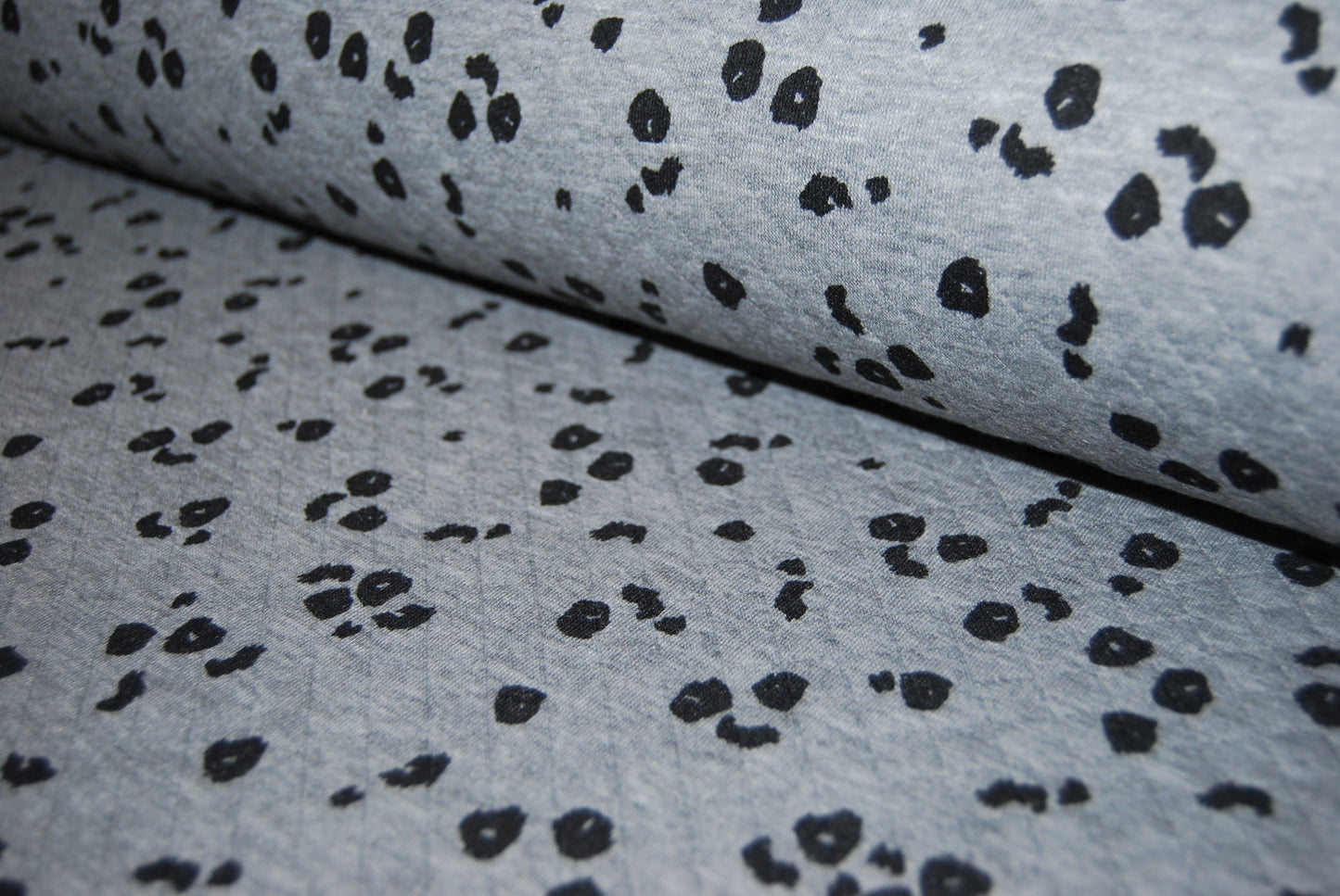 Quiltad trikå leopard (fler färger)