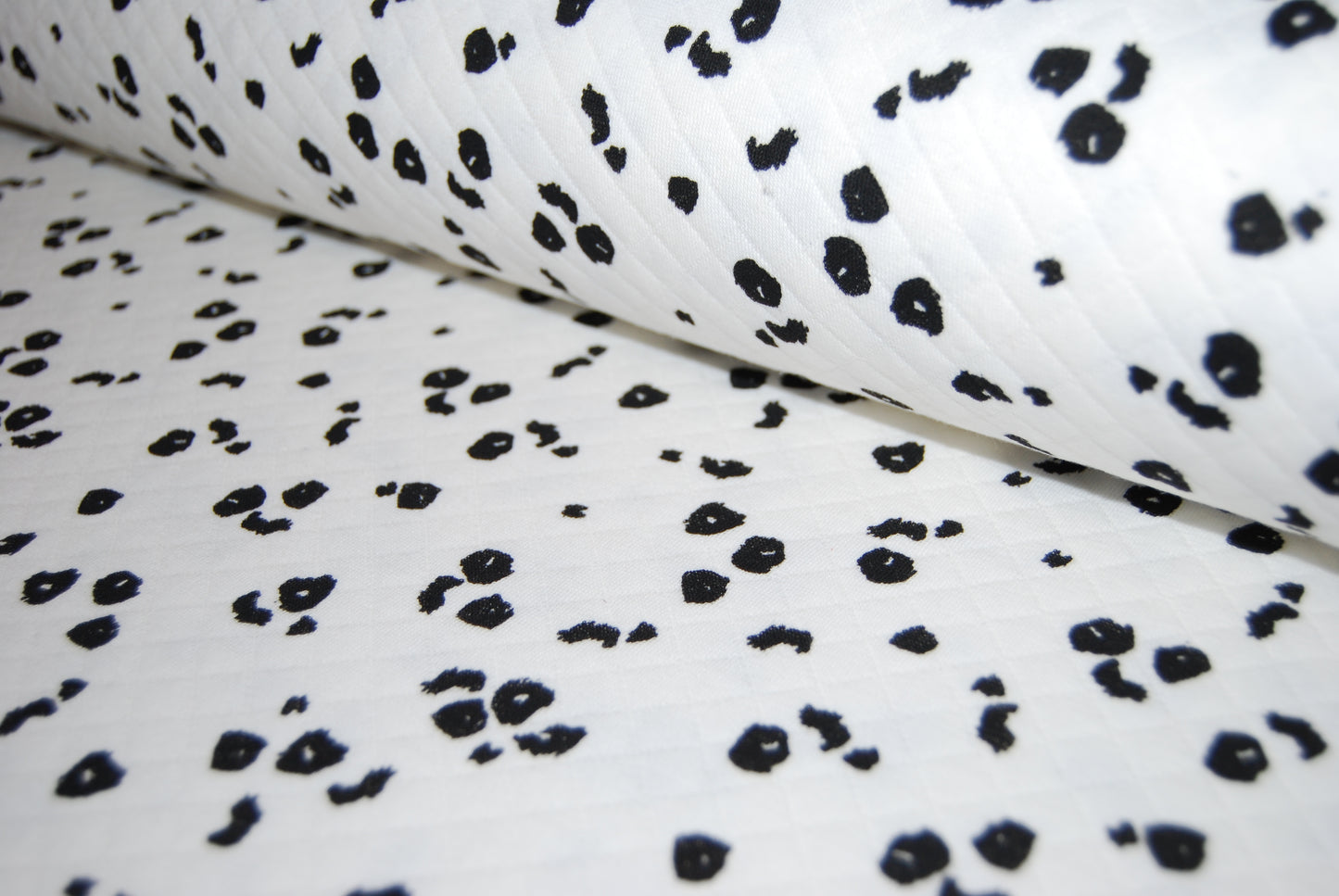 Quiltad trikå leopard (fler färger)