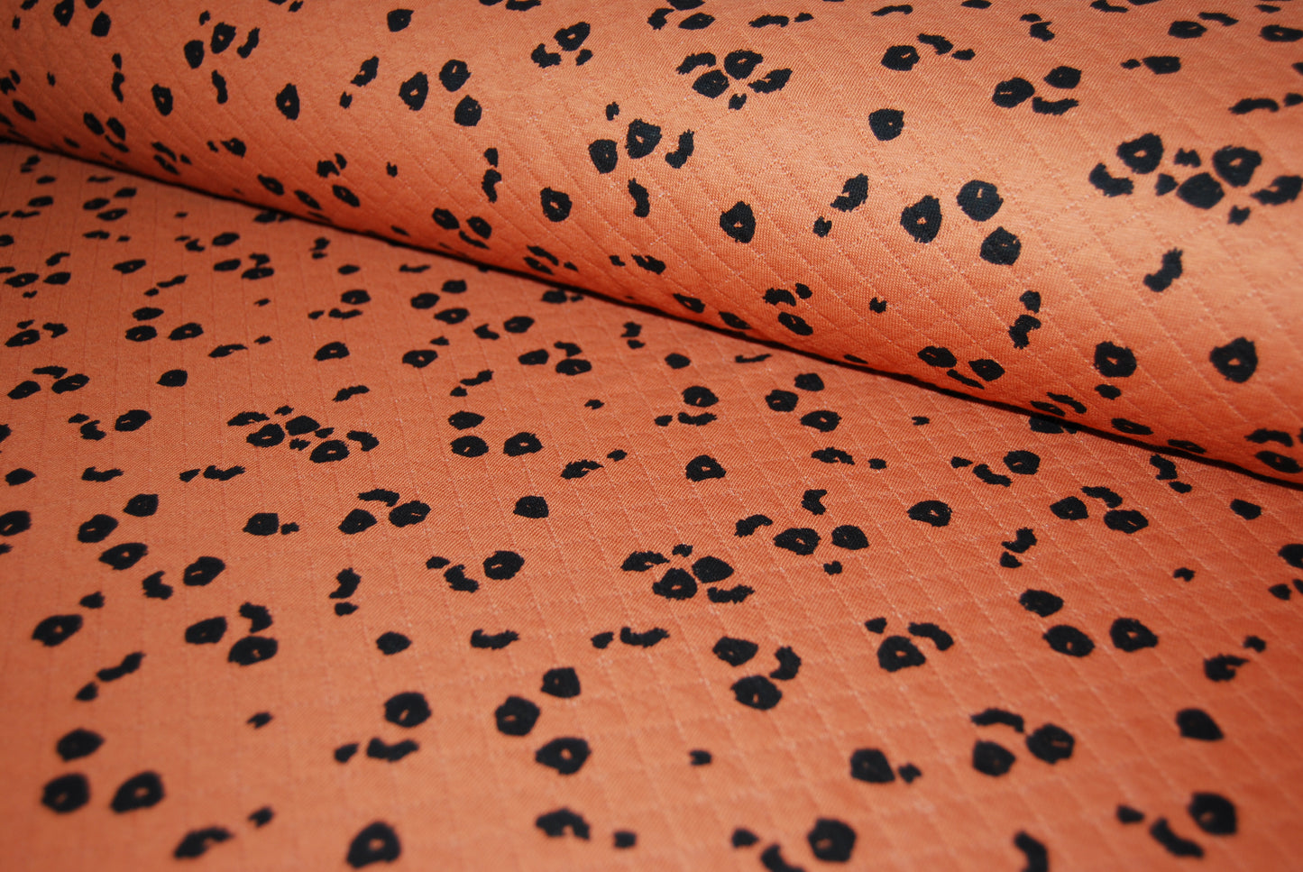 Quiltad trikå leopard (fler färger)
