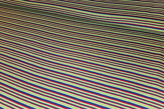 Rundstickad randig trikå REA (säljs per meter)