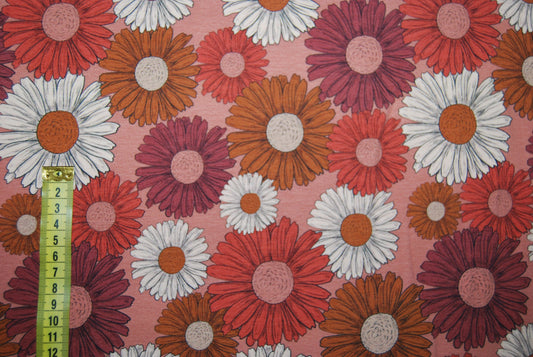 Retro flowers trikå