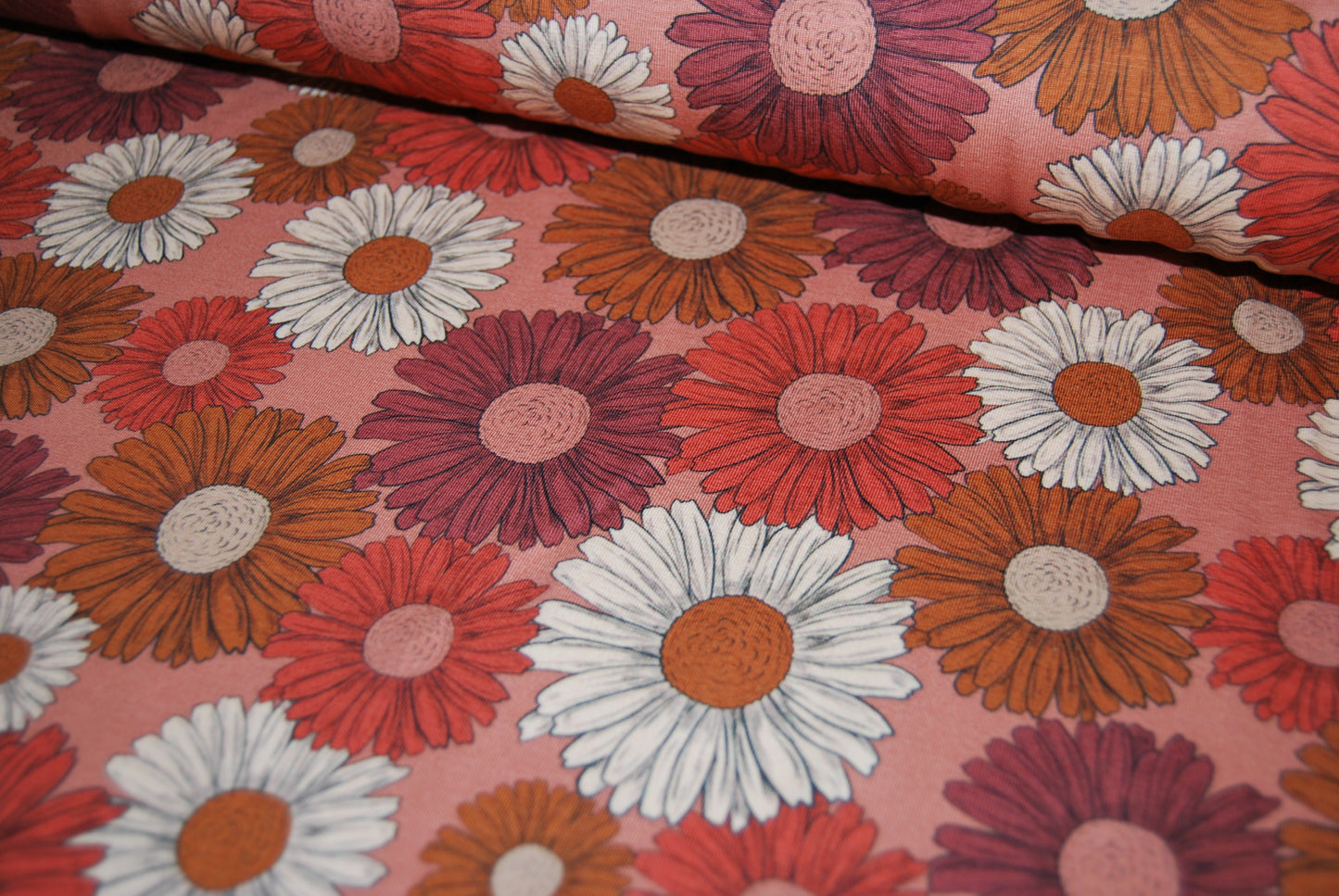 Retro flowers trikå (fler varianter)