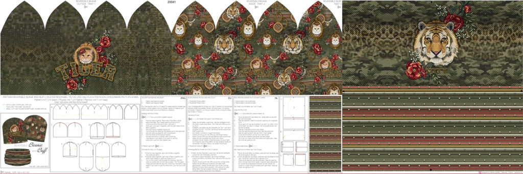 Mössa och buff Tiger panel