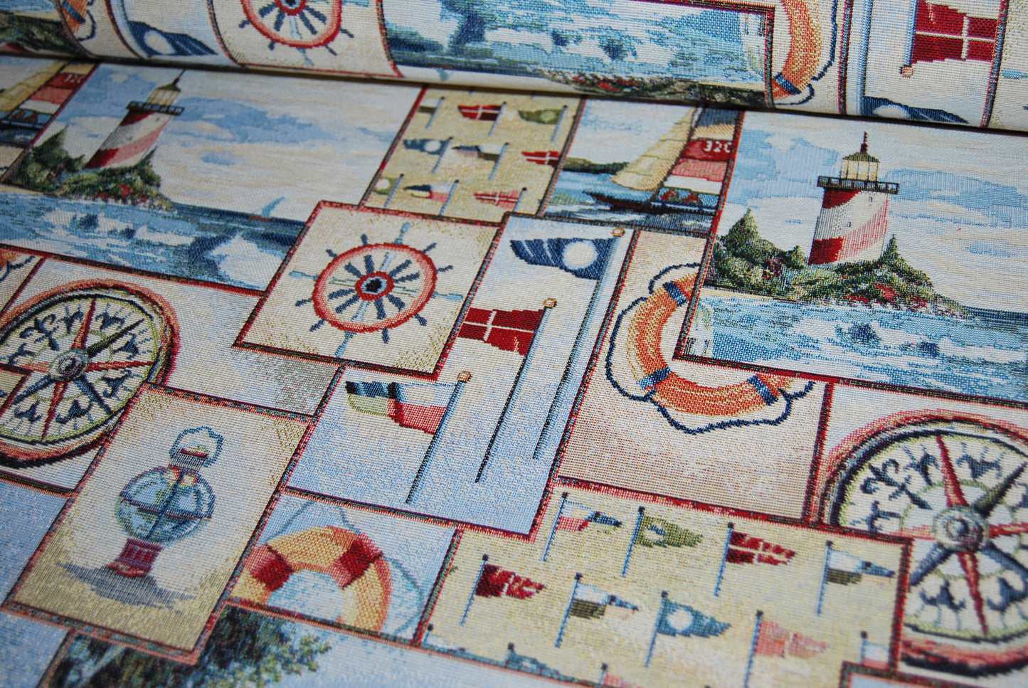 Nautic sea scene gobeläng