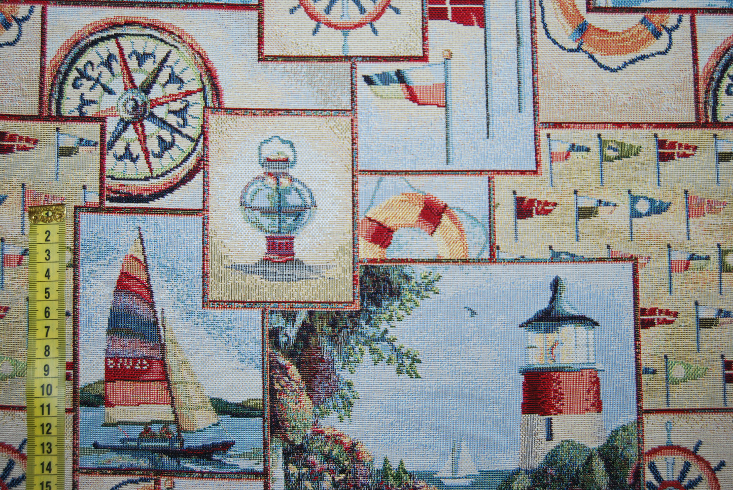 Nautic sea scene gobeläng