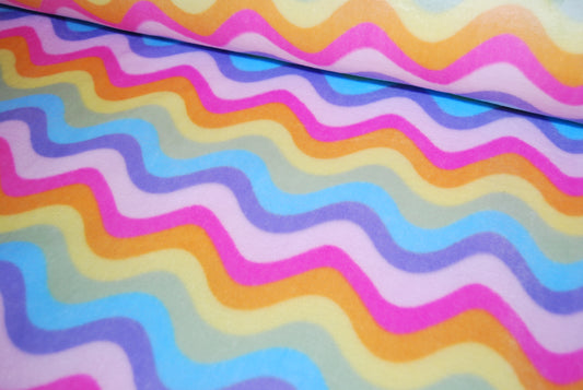 Rainbow waves korallfleece