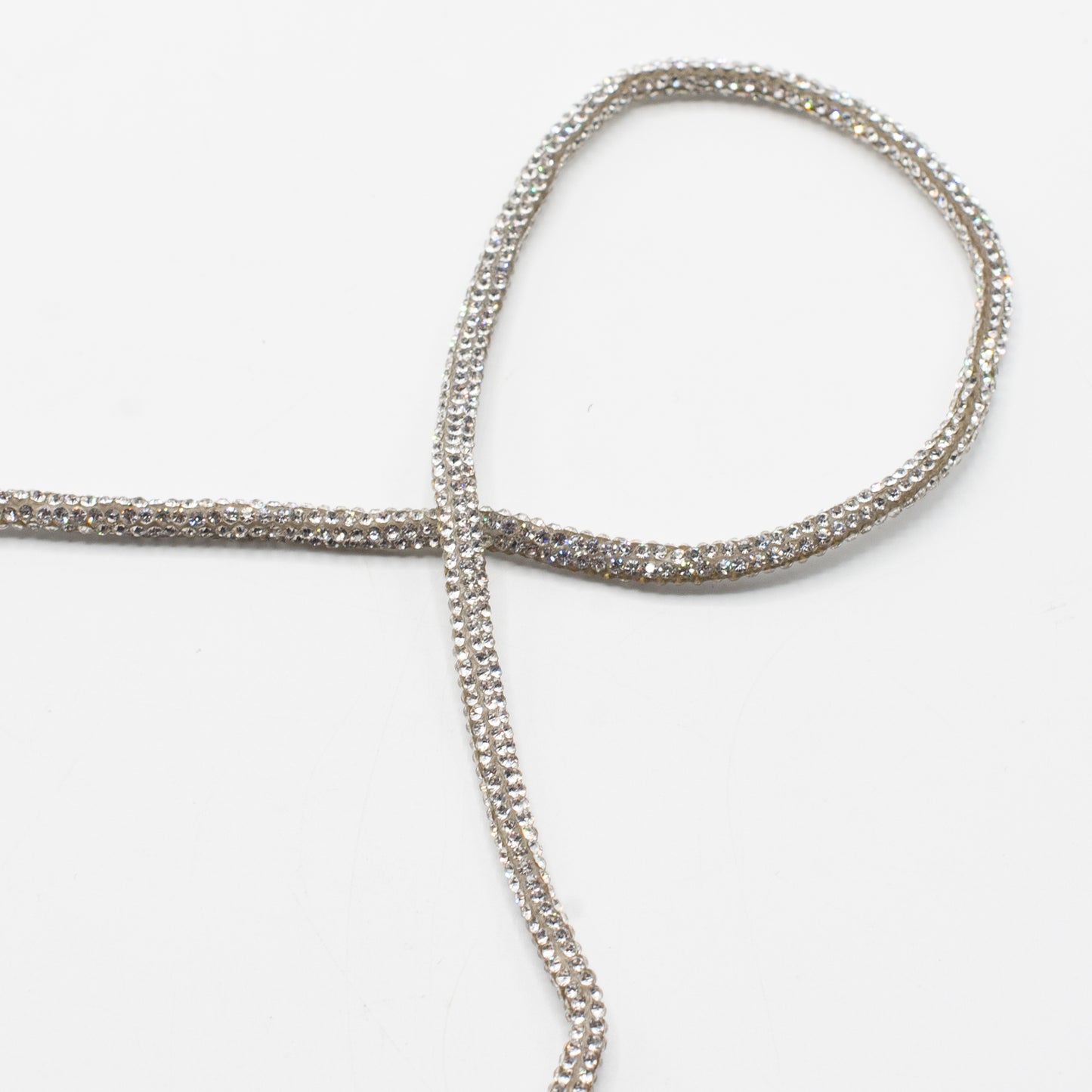 Strass-snodd med dragsko 1,2 meter
