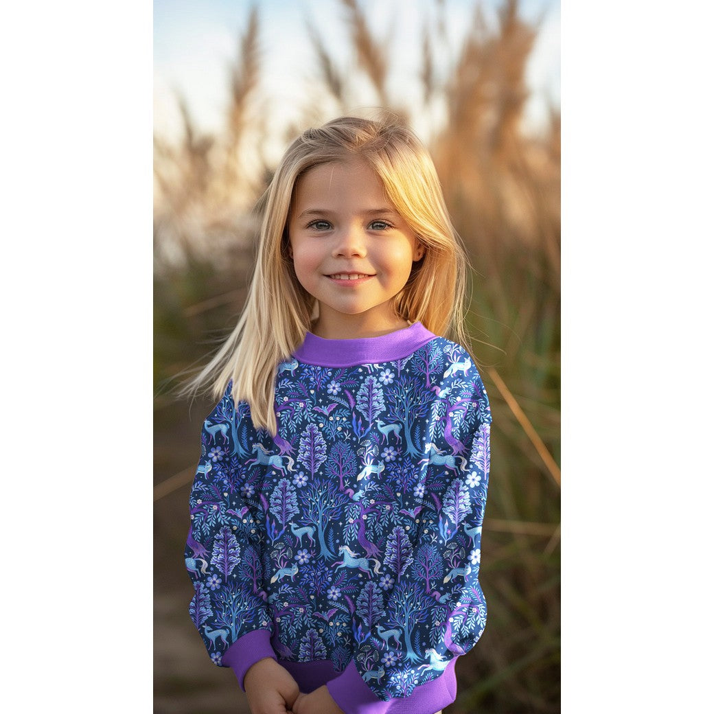 Forest animals öglad trikå