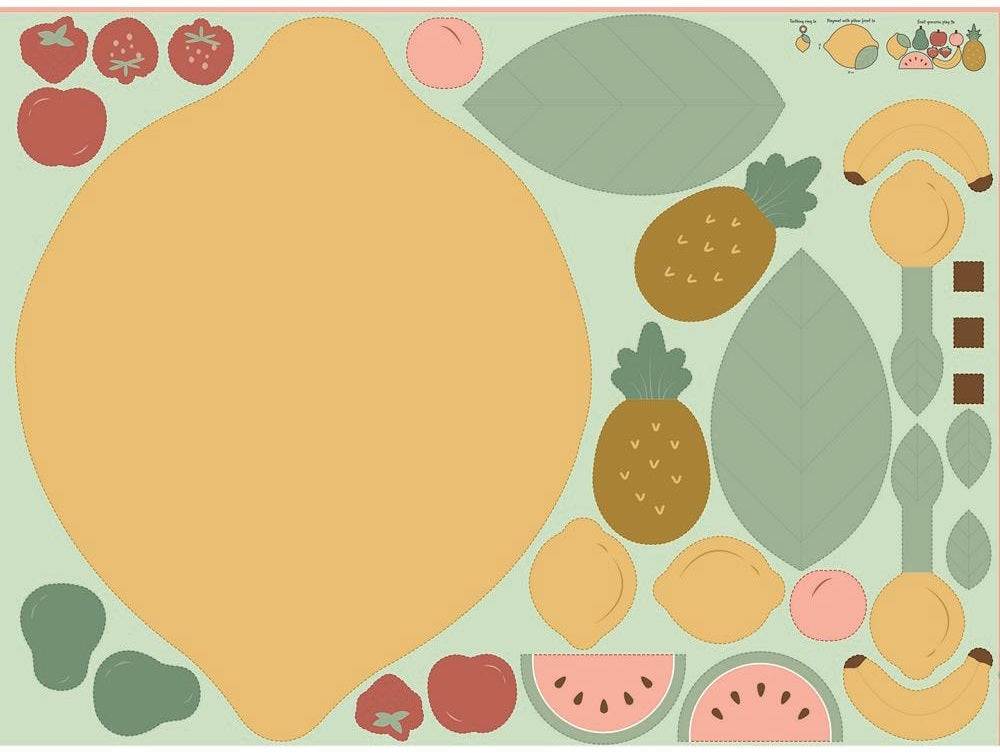 Lekmatta frukt panel