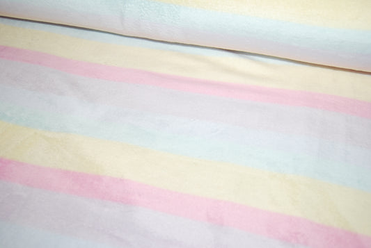 Rainbow stripes korallfleece
