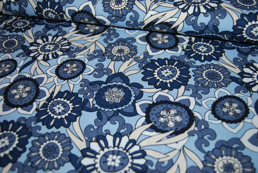 Seventies flowers linneviskos (fler färger)