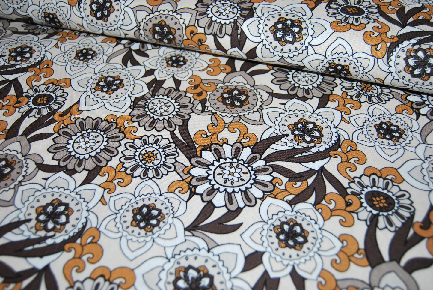 Seventies flowers linneviskos (fler färger)