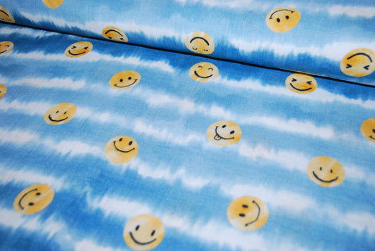 Dubbelmuslin Happy faces (fler färger)