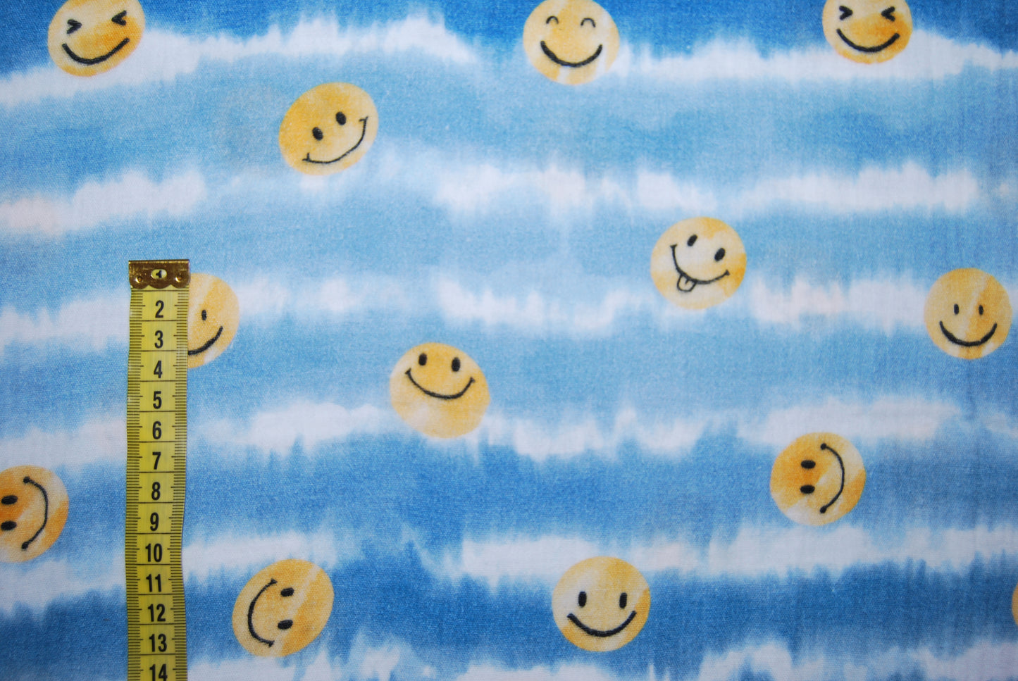 Dubbelmuslin Happy faces (fler färger)