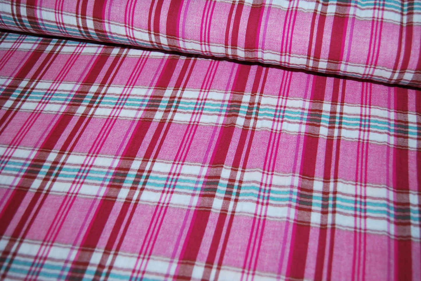 Dubbelmuslin rutig (fler färger)