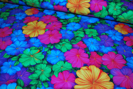 Spring flowers ekologisk trikå