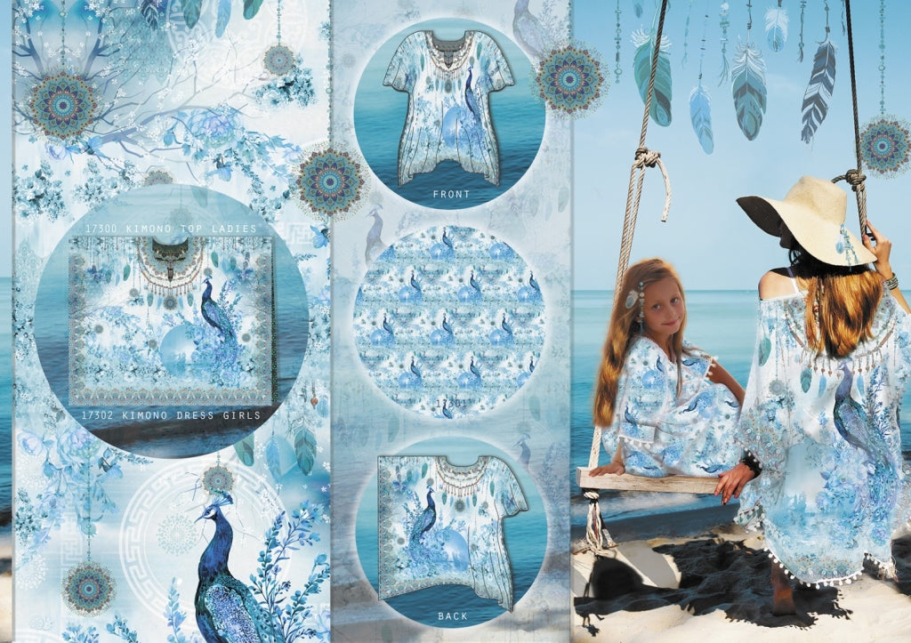 Kaftan Peacock panel