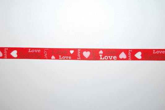 Love, love, love dekorationsband