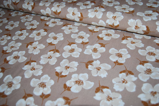 Radiant flowers beige viskos
