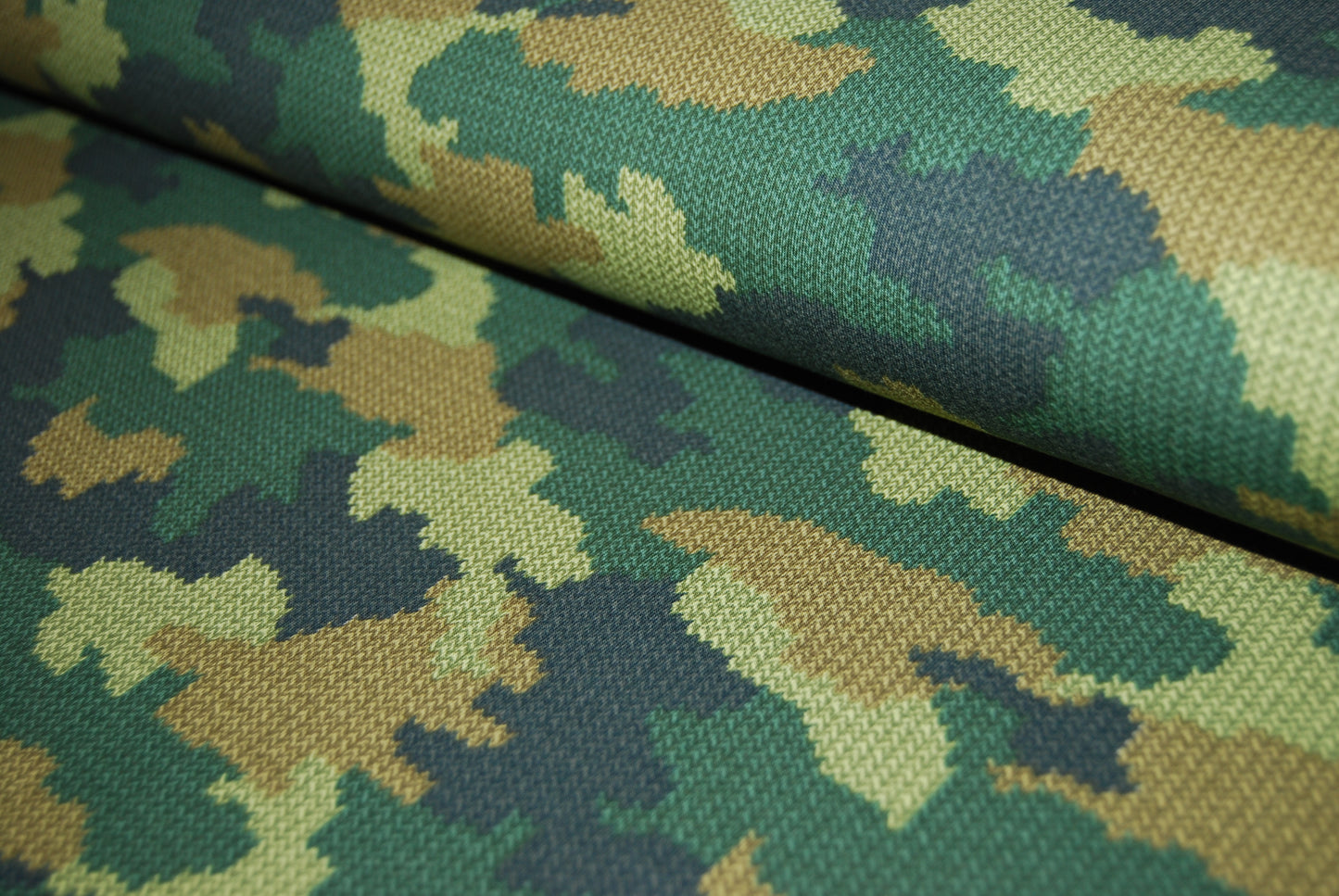 Camouflage stickad jogging