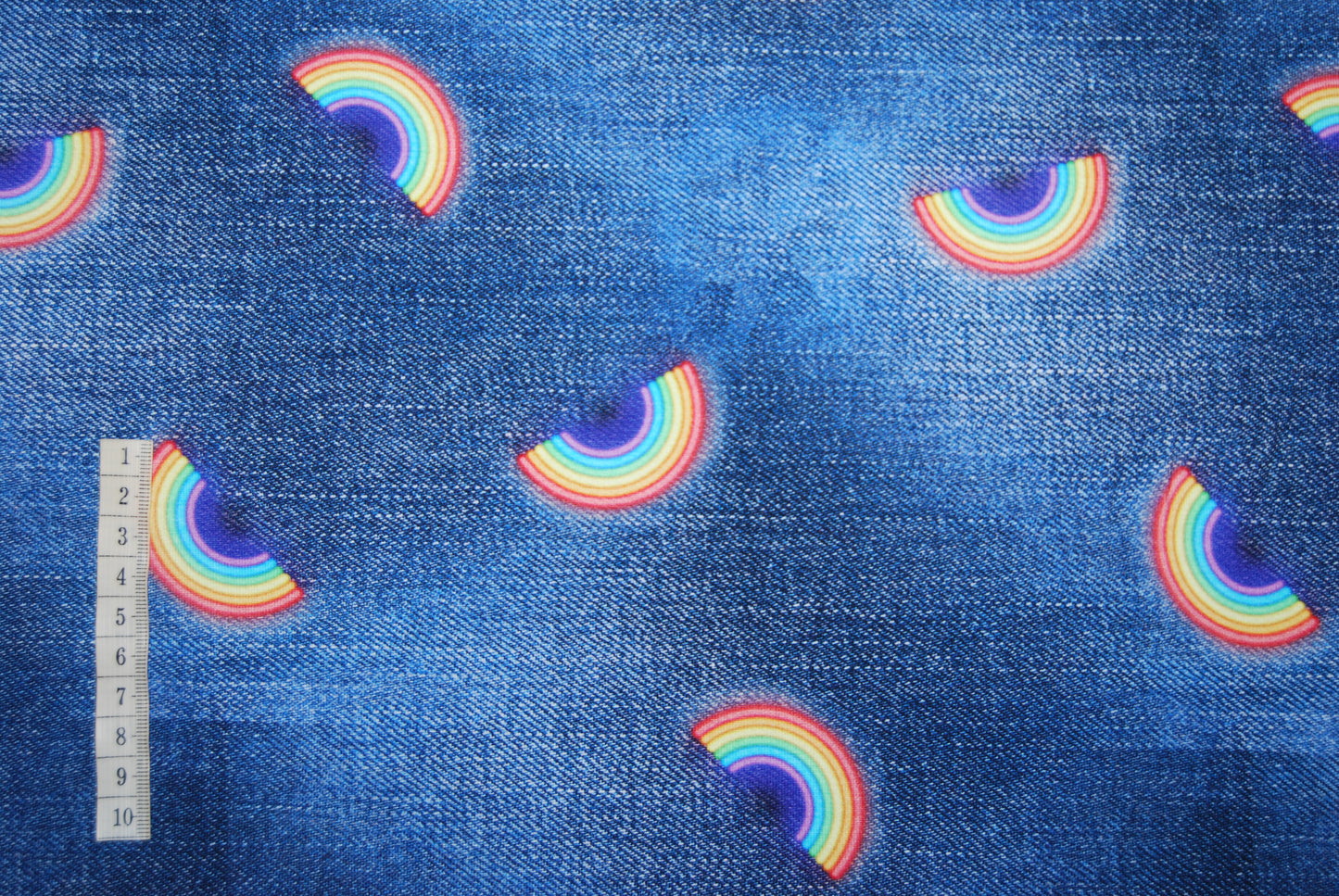 Jeans rainbow digitalt tryck