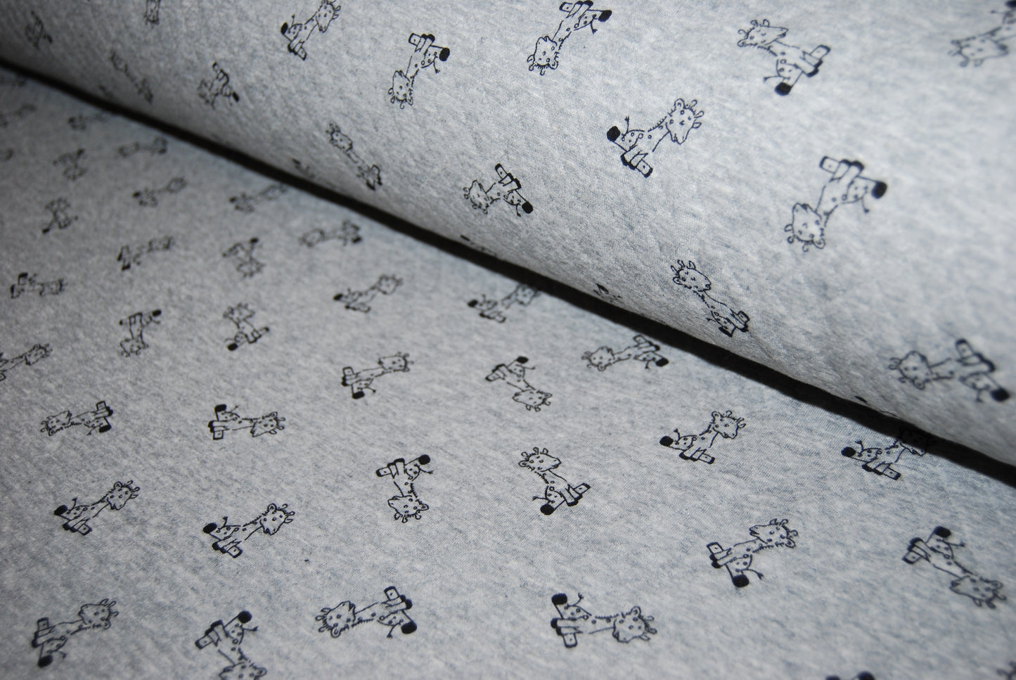 Quiltad trikå Giraffes